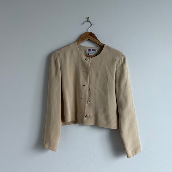 Maggy London Petites‎ 100% Silk Preppy Style Blouse Size 4